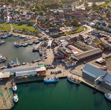 Luftbillede af Gilleleje Havn