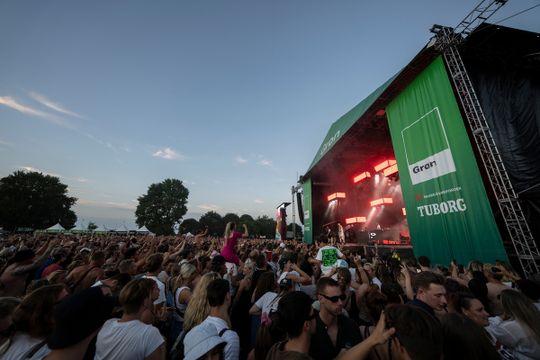 Billede af scenen fra Grøn Koncert i Kolding