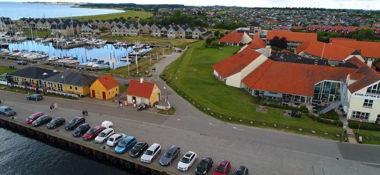 Luftbillede af havnen