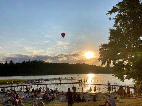 Silebordsøerne med so0lnedgang