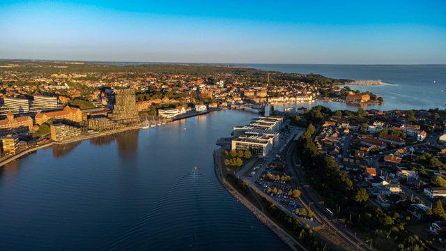 Luftbillede over Sønderborg havn